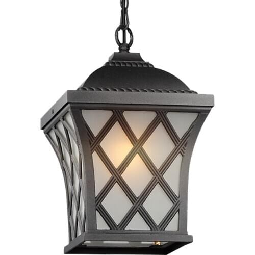 Vintage Outdoor Pendant lights for Courtyard Garden Balcony Retro Europe Style ceiling pendant lamp yard pathway landscape lamp