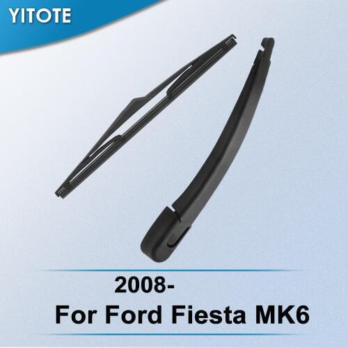 YITOTE Rear Wiper & Arm for Ford Fiesta MK6 2008 2009 2010 2011 2012 2013 2014 2015 2016 2017