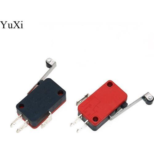 YuXi Roller Lever Micro Switch16A 125v AC /250VAC , Push Button SPDT Momentary Snap Action Limit switch Travel Switch