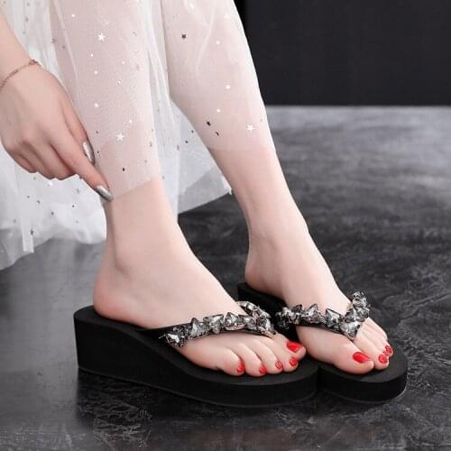 Women sandals summer flat pearl sandals flip flops rome shoes string bead slippers mujer gladiator sandalias sapatos femininos