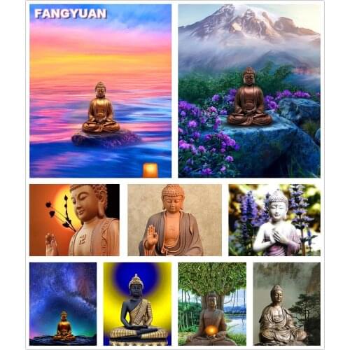 Scenic 5D Diy Diamond Painting Nature Full Drill Embroidery Diamond Mosaic Buddha Cross Stitch Kit Picture Home Decor Accessorie