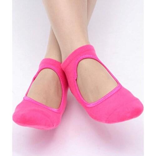 1 Pair Yoga Socks Women Non-slip Invisible Cotton Ballet Dance Pilates Socks Women Sportswear Workout Sports Socks