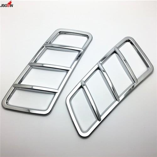 2pcs ABS Chrome Front Hood Air Vent Cover Trim For Benz ML GL GLE GLS Class W166 X166 & Coupe C292