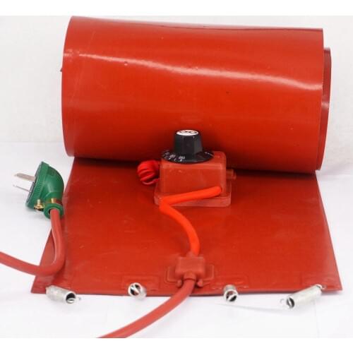 200 L(55 Gallon) 250x1740x1.8mm 1500W Flexible Silicon Band Drum Heater Blanket Oil Biodiesel Barrel Electrical Wires