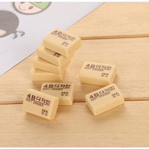 30pcs 50A 100A 200A Rubber 4B Pencils Eraser Student Art Sketch Drawing Writing Erasers School Stationery Art Supply