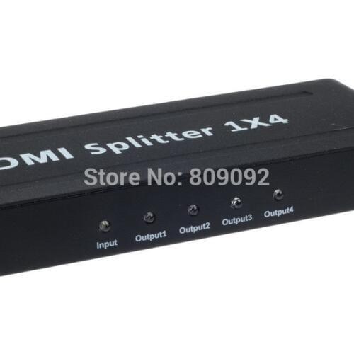 4 Port Hub 1x4 Audio Video Support 1080P HDTV 3D HD TV HDMI Splitter Amplifier Multiplier Box For PS3 TV computer