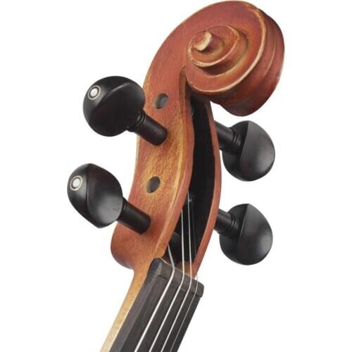 4/4 3/4 1/2 1/4 1/8 Violin 4 Pcs With Fish Eye String Shaft Ebony String Fitting