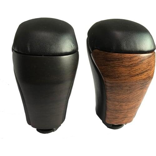Car Leather Wooden Gear Shift Knob For Toyota Land Cruiser Prado 150 FJ150 2018 2019 2020 1pcs/set accessories