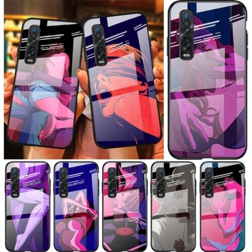 Tempered Glass Cover Hot Girls Bikini For OPPO A9 2020 A52 Find X2 Lite Realme 7 7i 6 5 Pro C3 XT Phone Case Shell