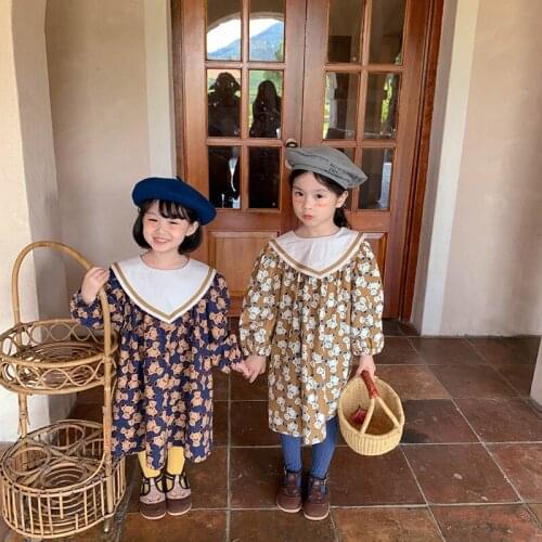 Girl Dress Kids Baby Gown 2021 Luxury Design Spring Autumn Toddler Outwear Party Wedding Princess Tutu Dresses Cotton Children C