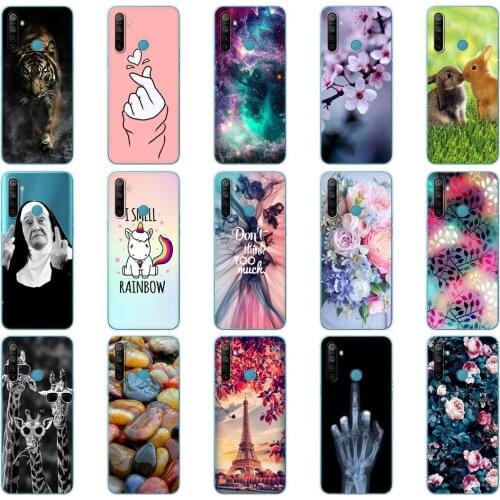 For Realme 5i Case 6.5 inch Soft TPU Silicon Back Cover For OPPO Realme5i Phone Case Bumper Coque Capa Protective Shell Colorful