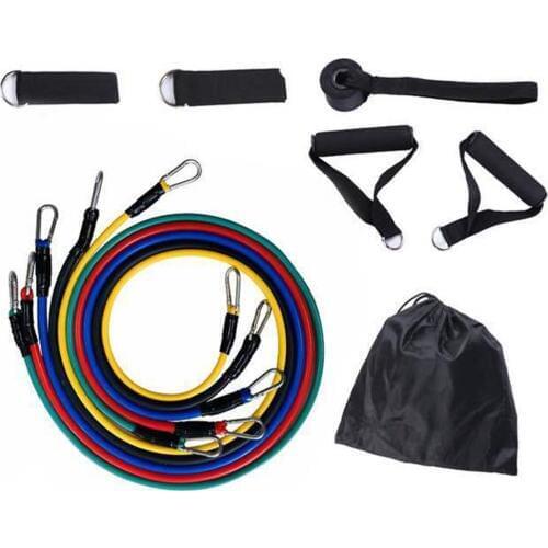 11 Set Resistance Bands Yoga Pull Rope Fitness Exercises Crossfit Tubes Pedal Excerciser Training Gyms Workout Equipment X71G