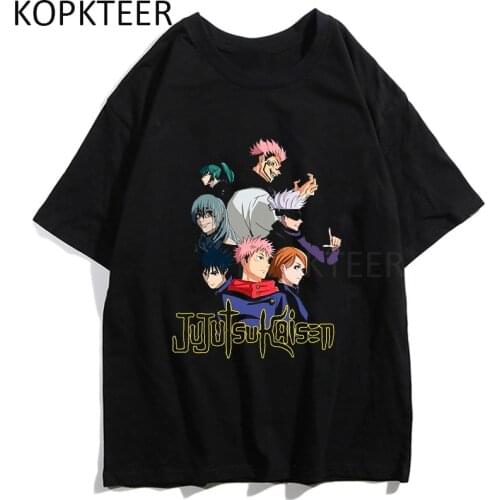 Harajuku T Shirt Anime Jujutsu Kaisen Itadori Sukuna New Japanese Design Men Women T-Shirt Aesthetic Ulzzang Short Sleeve Tops