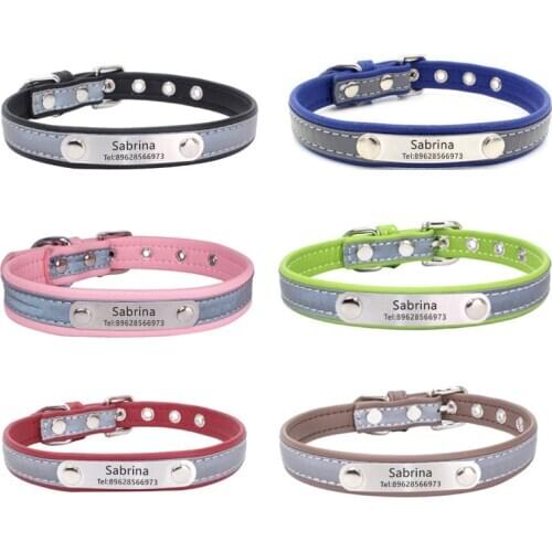 Anti-lost Dog Collars Dog Name ID Tags Gifts for Dog Lovers Pet Collar Tags for Dog Owner Engraved Pet Tag New Puppy Tag Gifts