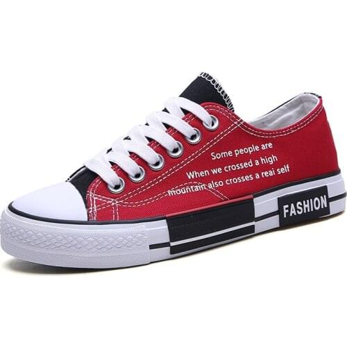 Womens sports shoes fashion vulcanized shoes low-top canvas womens shoes casual walking flat shoes mens sports running shoes