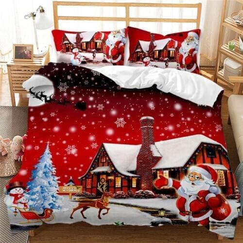 Cartoon Pattern Child Adult for Bedroom Decor Christmas Bedding Set Twin Queen King Size Duvet Cover Set Pillowcase Bedclothes
