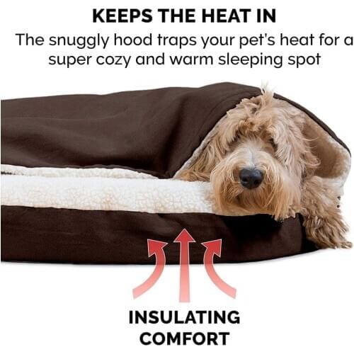 Kennel Pet Dog Bed Round Hug Bird Nest Snuggling Blanket Pet Bed Removable Pillowcase for Dogs and Cats Hot Round Bed Puppy