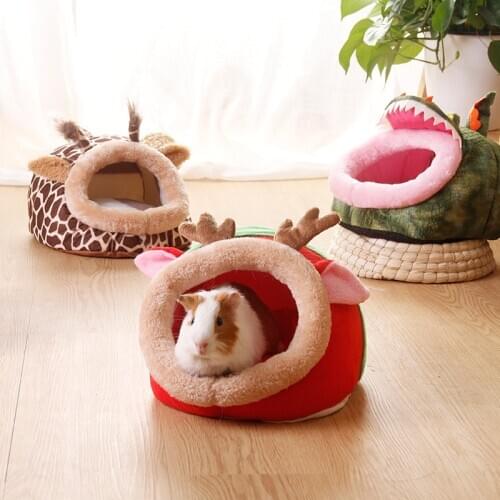 Cat Bed Small Pet Cage S/L/XL Mini New Born Cat Dog House Small Animal Nest Winter Warm House Bed Mat Hamster Pet Cat Supplies