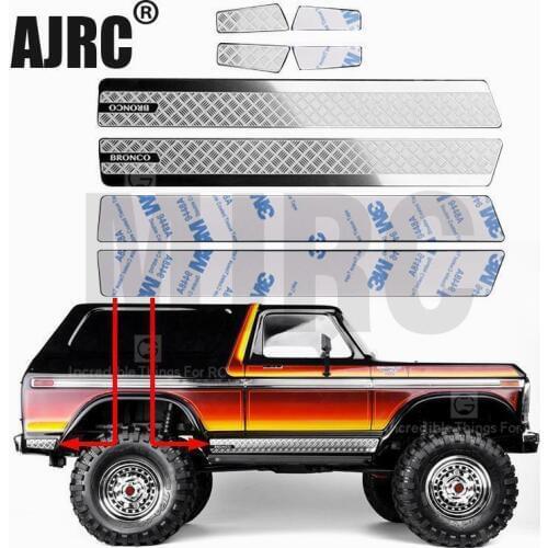 Traxxas TRX-4 Bronco 82046-4 anti-scratch metal badge decoration strip TRX-4 metal sticker