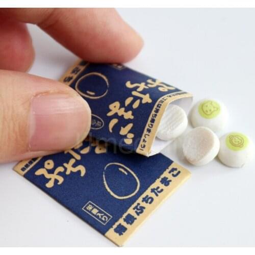 1 Set 1/12 Miniature Dollhouse Steamed Bread Bun with Bag Mini Japanese Food for Blyth, Barbies Doll Kitchen Accessories Toy