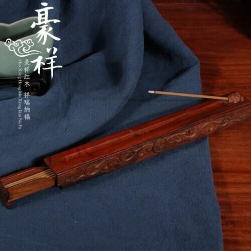 Rosewood drawer insert with a fragrant clouds kept incense smoke incense box wood carvings