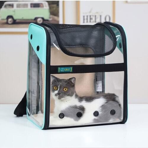 Space Pet Carrier Cat Travel Transport Puppy Backpack Outdoor PVC Astronaut Bag With Soft Warm Cotton Cushion For Cat Pet Supply
