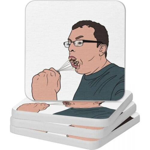 Come Dine With Me Whisk Guy Diatomite Square Round Coaster Heat Insulation Cup Bonsai Mat Soap Toothbrush Pad Diameter 10cm