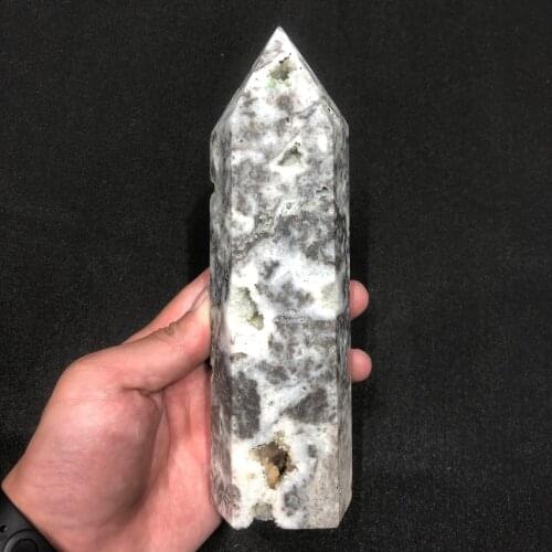 1pc Natural Crystals Quartz Sphalerite Tower Energy Point Reiki Stones Room Home Office Aquarium Decoration Accessories Gemstone