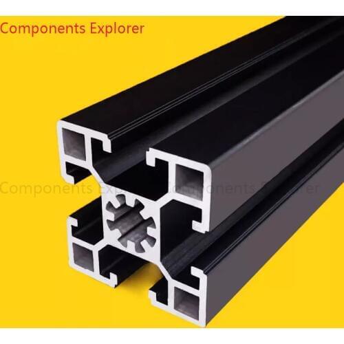 Arbitrary Cutting 1000mm 4545 Black Aluminum Extrusion Profile,Black Color