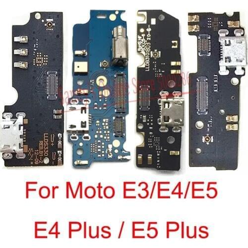 USB Charging Port Micro Dock Connector Board Plug Charge Board Flex Cable For Motorola Moto E3 E4 E5 Plus E4+ E5+ Repair Parts