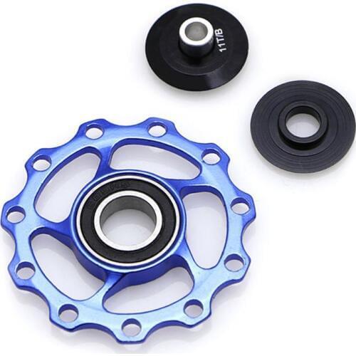 4 Color 11T Bike Aluminum MTB Alloy Bearing Jockey Wheel Rear Derailleur Pulleys