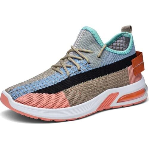 Women Mixed Color Shoes Ventilated Air Mesh Girls Shoes Running Sports Shoes Spring Summer Ladies Shoes