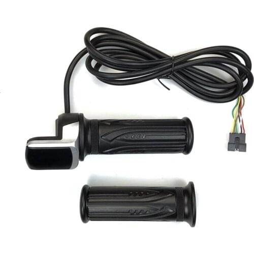 1 Pair Waterproof LCD Display Electric Bicycle 48V Twist Throttle Motorcycle Electric Scooter E Bike Handlebar Grip