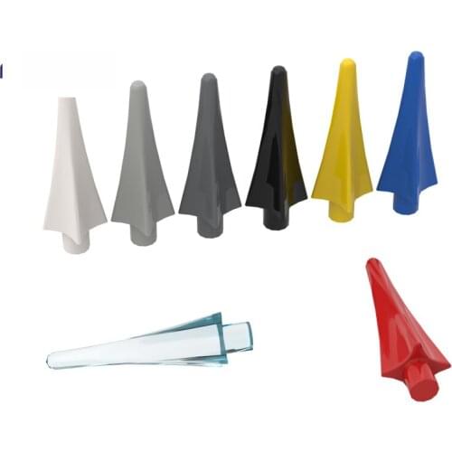 10PSC Moc Bricks 24482 Four-Edged Spikes For Building Blocks Parts DIY Construction Christmas Gift Toys Compatible with Brand