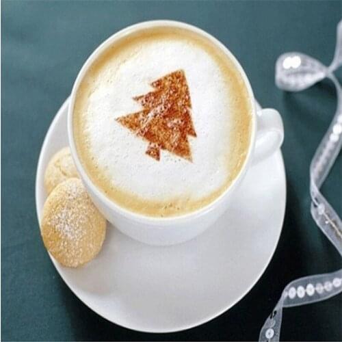 16pc Fancy Coffee Printing Template Kitchen Tools Kitchenware Coffee Spray Template Kitchen Gadgets Creative Accessories