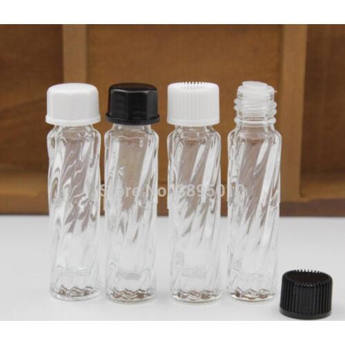 3ml Mini Empty Glass Essential Oil Bottle clear Glass Bottle Sample Via For Oil Perfume bottle F815
