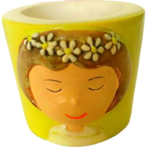 3D Beauty Flowerpot Silicone Mold Fondant Cake Baking Mould Resin Plaster Chocolate Candle Making Tools