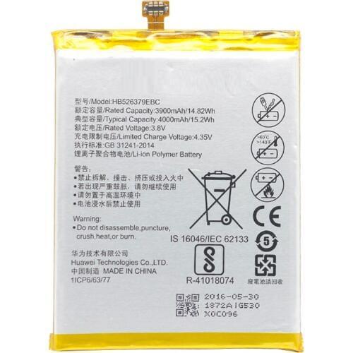 Replacement Phone Battery HB526379EBC For Huawei Enjoy 5 TIT-AL00 CL10 Honor 4C Pro / Y6 PRO 4000mAh
