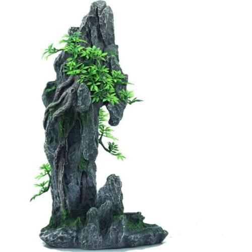 Fish Tank Aquarium Accessories Resin Rockery Simulation Stone Aquarium Landscaping Fish Tank Decoration Crafts Pet Supplies