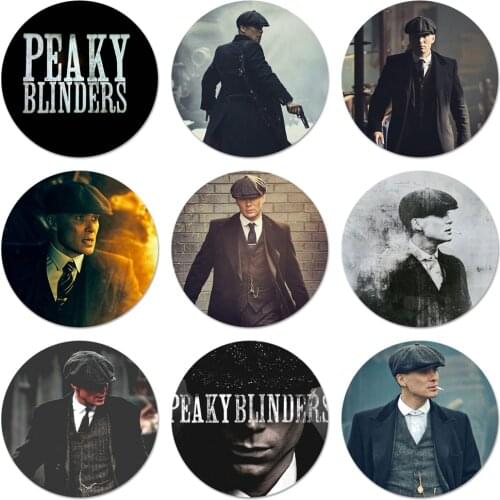 Peaky Blinders Badge Brooch Pin Accessories For Clothes Backpack Decoration gift 58mm