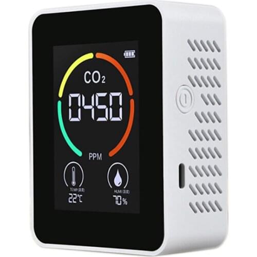Carbon Dioxide Digital CO2 Sensor PPM Meters Mini Carbon Dioxide Detector Gas Analyzer Air Quality Monitor USB Detector