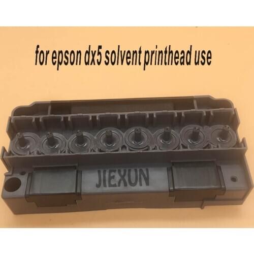 For F186000 epson DX5 printhead cover eco solvent for Mutoh Mimaki Allwin Human Xuli Zhongye Galaxy DX5 head adapter manifold