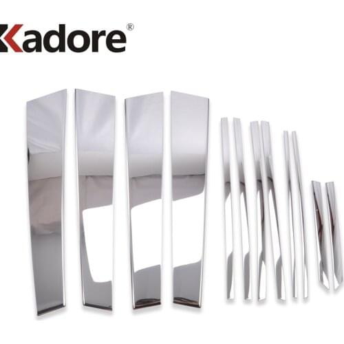 For toyota corolla cross 2019 2020 2021 Stainless Steel Window Middle Center Pillar Trim Car Styling Exterior Accessories