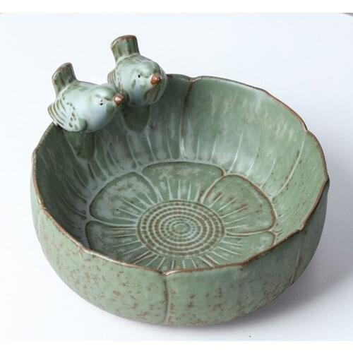 Hydroponic Ceramic Flower Pot Water Fairy Non-Hole Money Creative Bowl Lotus Sleeping Lotus One Leaf Lotus Hydrocotyle Fish