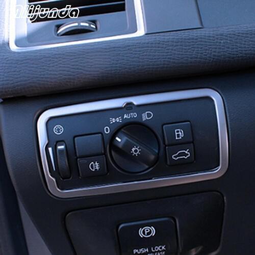 Stainless steel Headlight switch frame adjustment cover For Volvo XC60 S60 V60 S80 V40 Car styling accessories