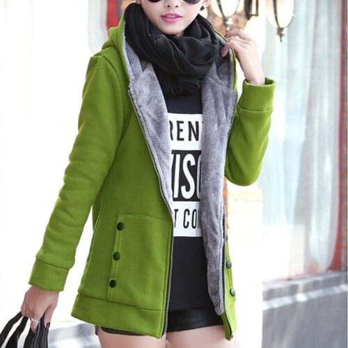Women Jackets coat Spring Autumn Winter Plus Size 7 Colors Jackets Casual Warm Coat Fleece Jackets Hooded Hoodies Streetwear