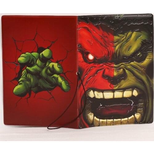 Marvel 2021 Spiderman Iron Man Batman Superman Hulk 3D Passport Set Disney ID Card Holder Bag Card Portable Bag