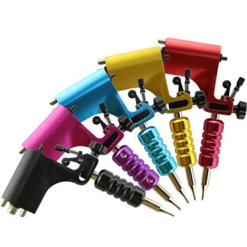 Wholesale Excellent Aluminum Electric Tattoo Gun Motor Tattoo Machine Suits Tattoo Equipment Body tatuajes 50pcs free shipping