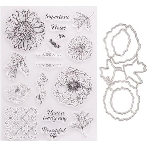 Flower Willow Clear Stamps For DIY Scrapbooking Decorative Card Making Crafts Fun Decoration Supplies Stamp Knife Mold