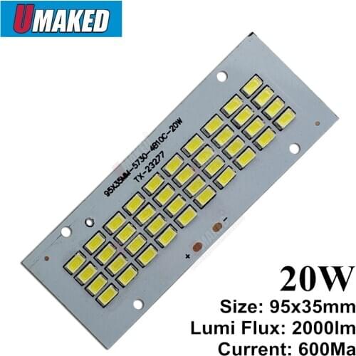Full power 20W led PCB flooding light, Brightness SMD5730 led floodlight source, aluminum plate base for outdoor light